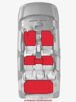 ЭВА коврики «Queen Lux» комплект для Audi 100 (C3)